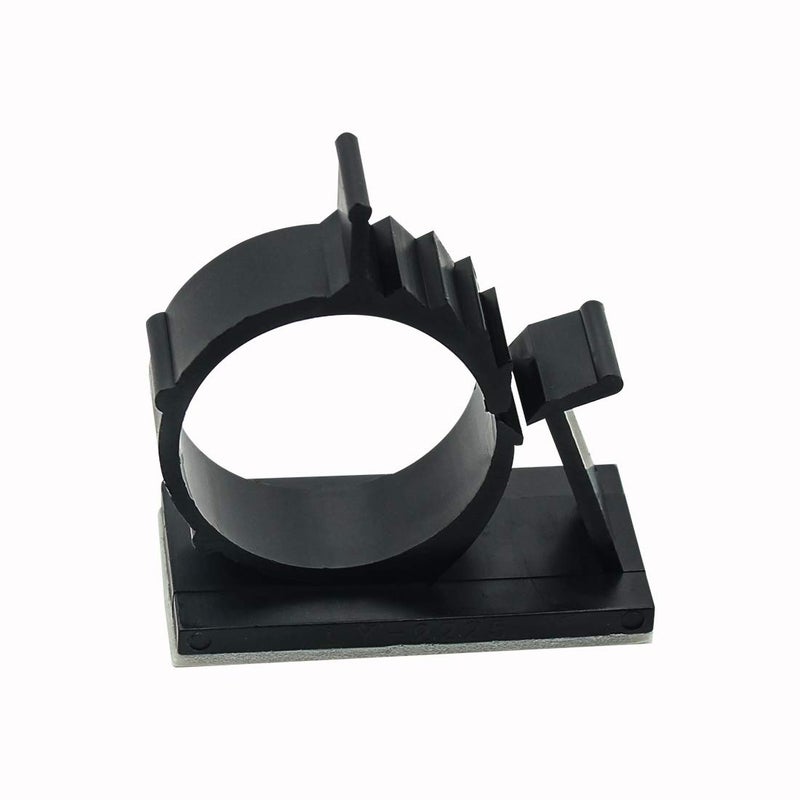 OLIREXD Adjustable Cable Clips Self-Adhesive Wire Holder Cable Organizer Adhesive Wire Clamps, Black, 25 Pack - Image 2